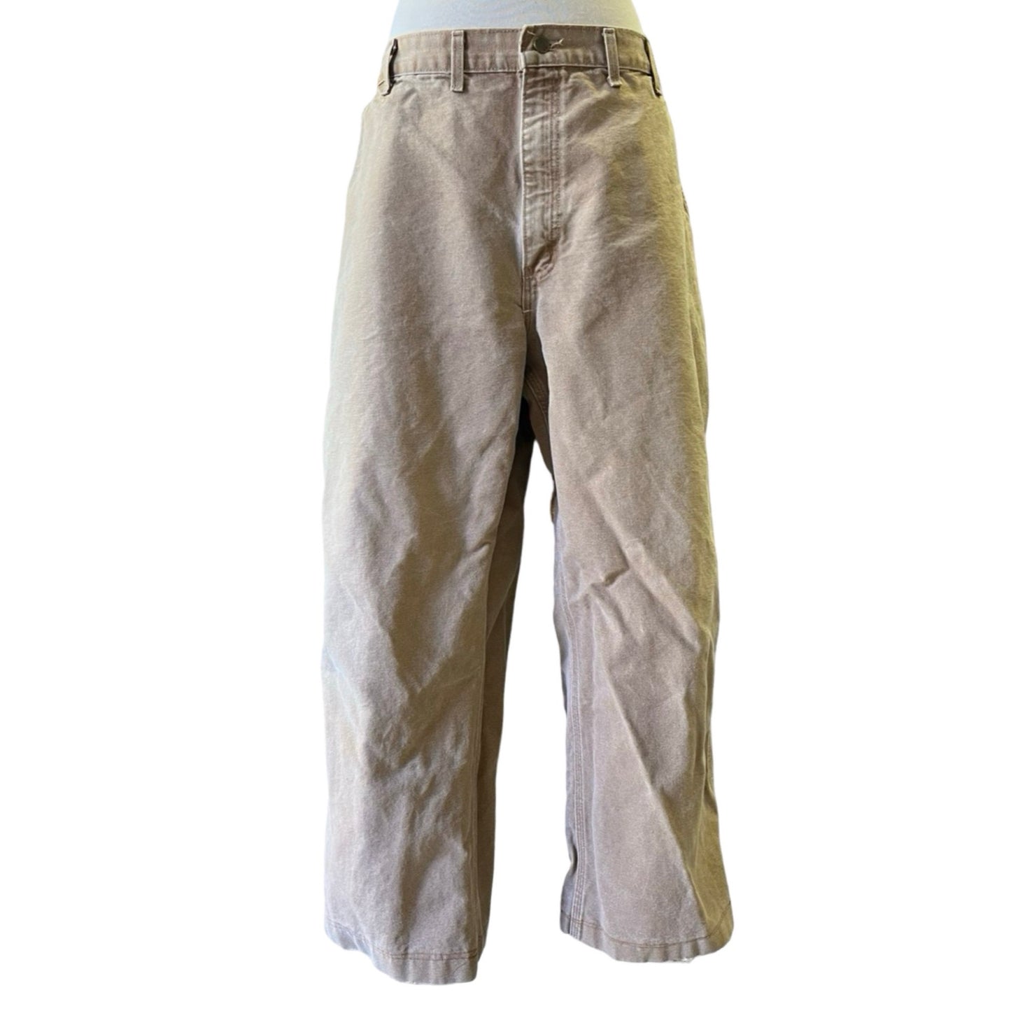 Vintage Worn & Faded Carhartt Heavy Canvas Carpenter Work Pants