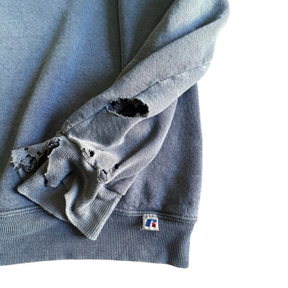 Vintage 80’s Heavily Distressed Russell Sweatshirt w/ MV Logo XL