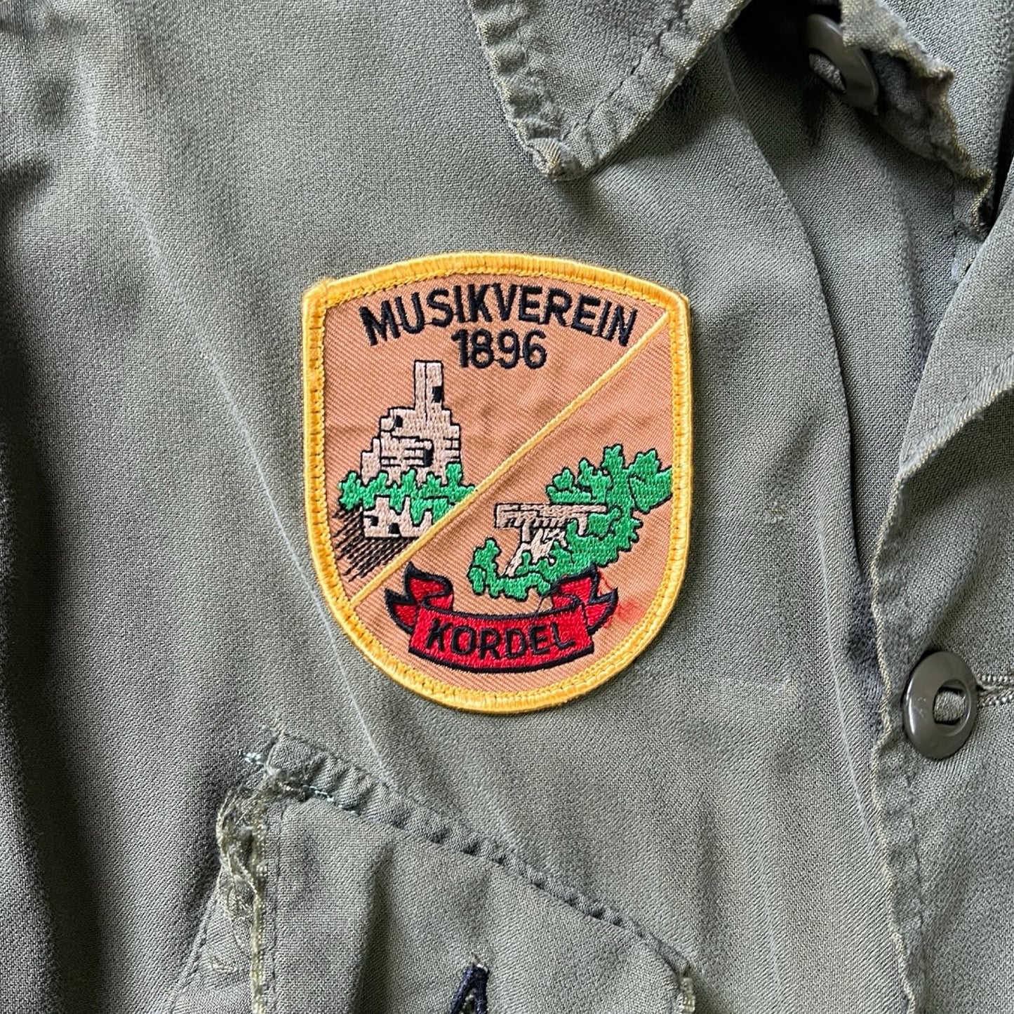 Vintage Patched Army M-65 Field Jacket M/L