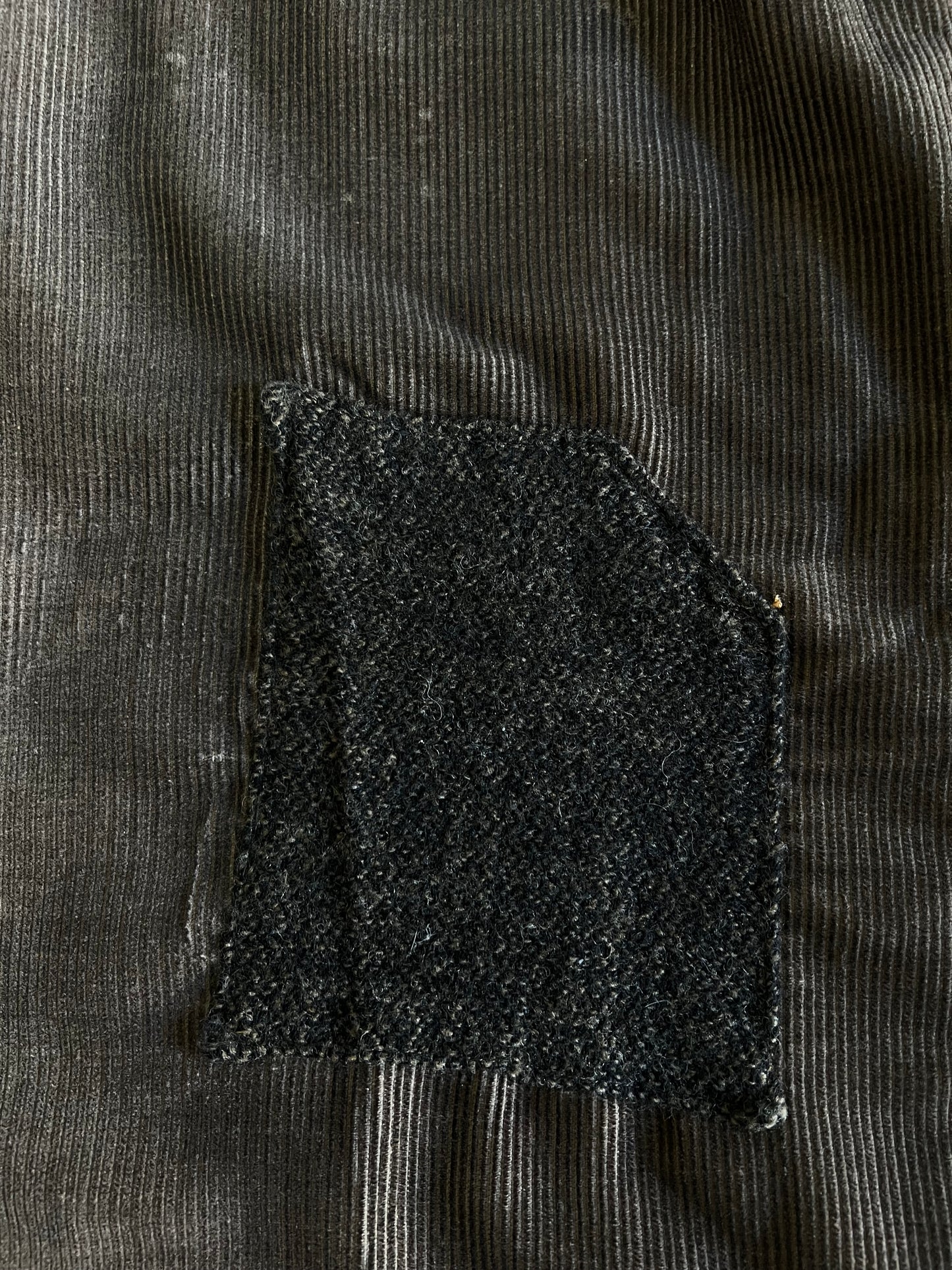 Vintage 1960’s Corduroy Chore Pants Original Wool Tweed Patches 40x28