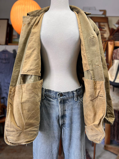 Vintage 1950’s Duxbak Hunting Jacket Heavily Distressed XL