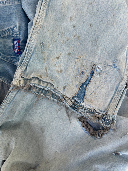 Vintage Heavily Distressed & Faded Big Smith Overalls XL