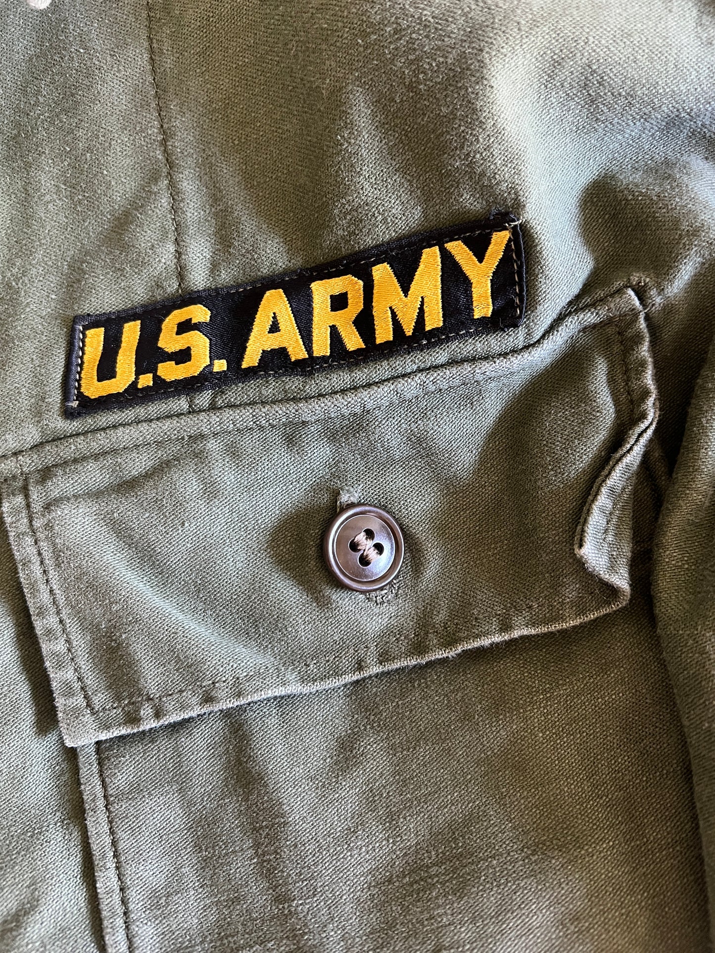 Vintage Oversized Distressed OG 107 Army Jacket XL