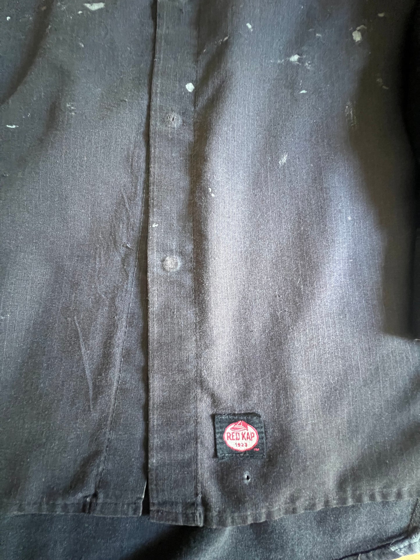 Vintage Distressed Red Kap Snap Front Work Shirt