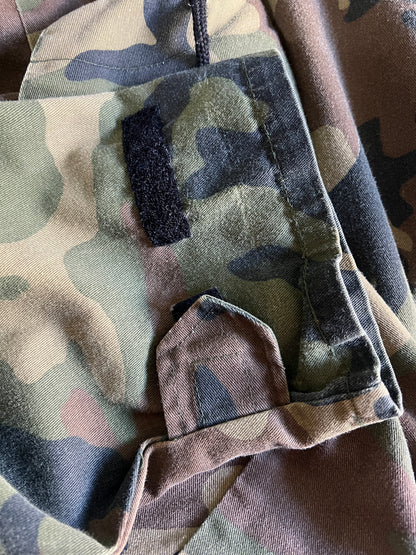 Vintage Military Issued Woodland Camo Hooded Anorak 3XL
