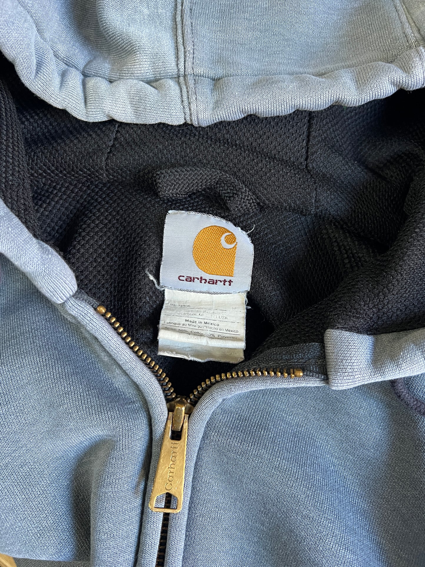 Vintage 90’s Distressed Carhartt Lined Hoodie