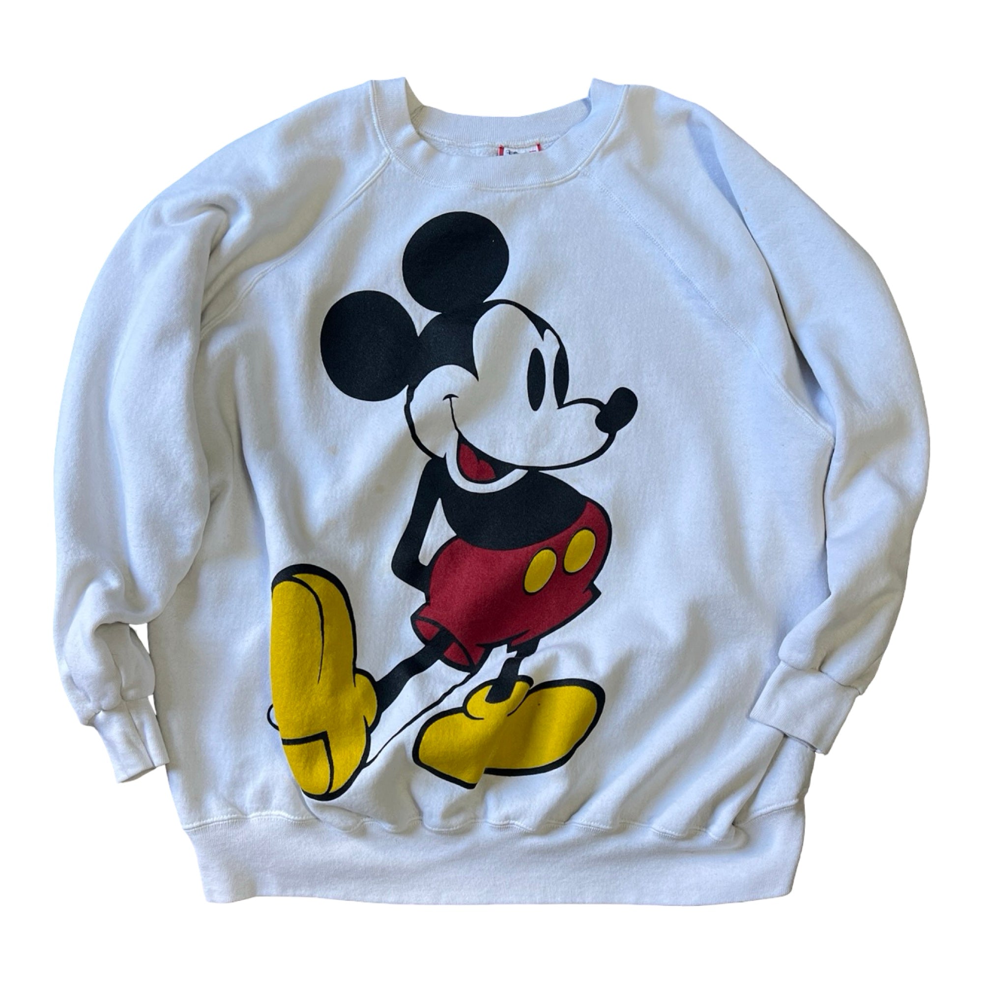 Rare Vintage 1980's Mickey Mouse Oversized Raglan Sweatshirt 4XL