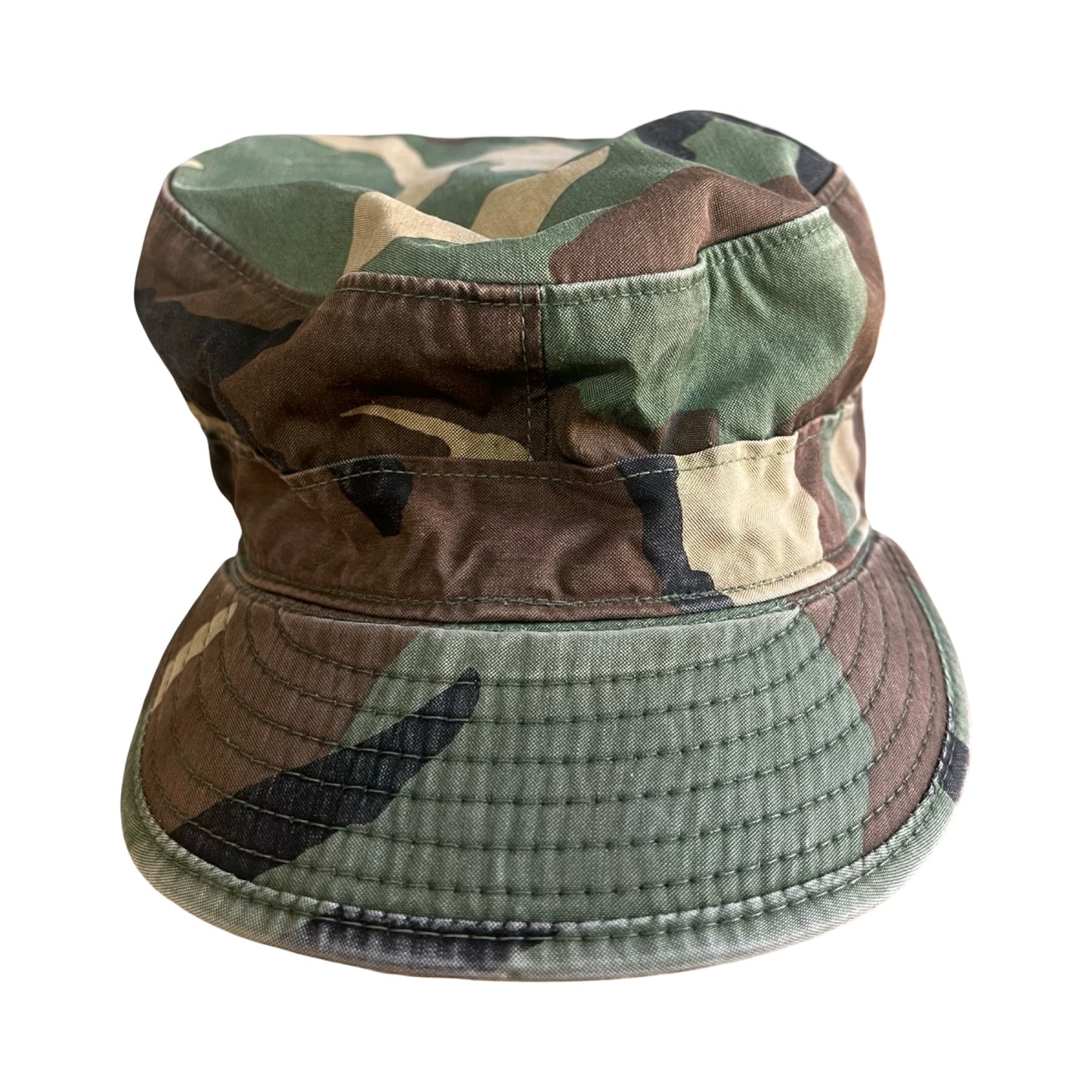 Vintage 1980’s Woodland Camouflage Military Hat Ear Flaps 7