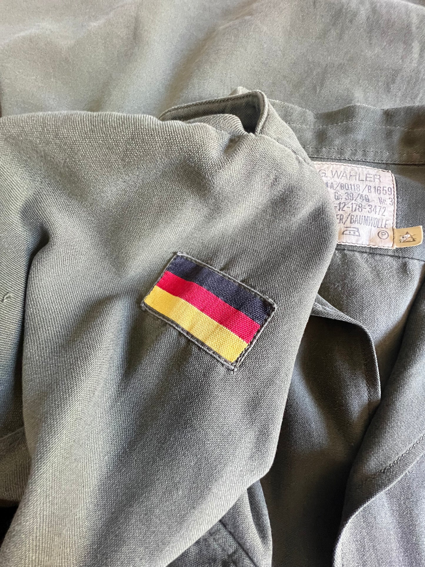 Vintage Army Shirt Jacket Military Uniform L