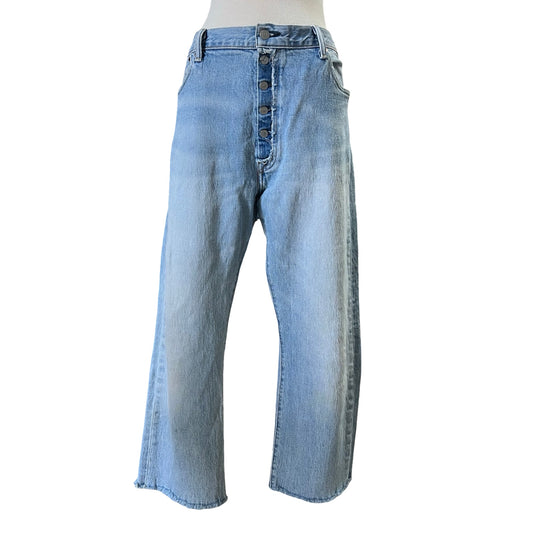 Vintage Distressed Levi’s 501 Raw Hem 38X25