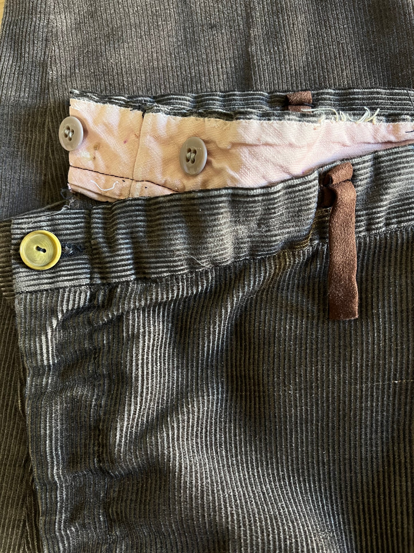 Vintage 1960’s Corduroy Chore Pants Original Wool Tweed Patches 40x28