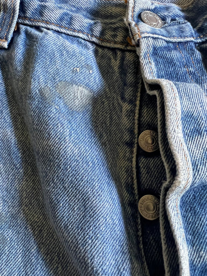Vintage Levi’s 501 Distressed Well Worn & Faded Denim 501’s 35 x 26.5