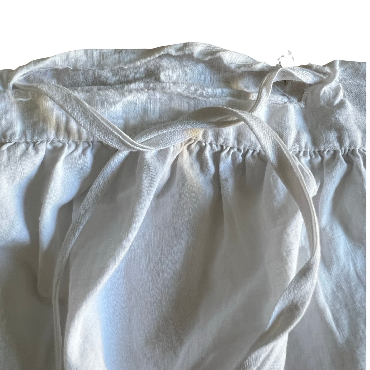 Antique Edwardian Cotton Embroidered Pin-tuck Bloomers
