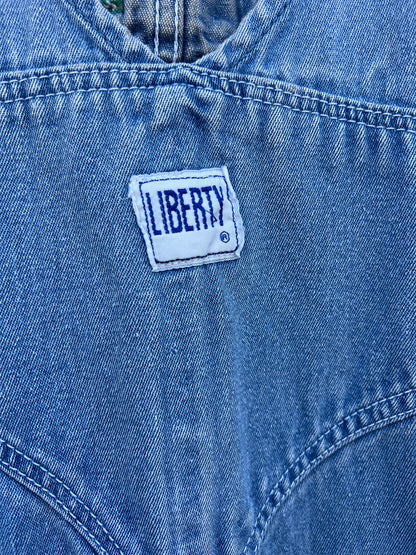 Vintage Distressed & Faded Oversized Liberty Overalls XL