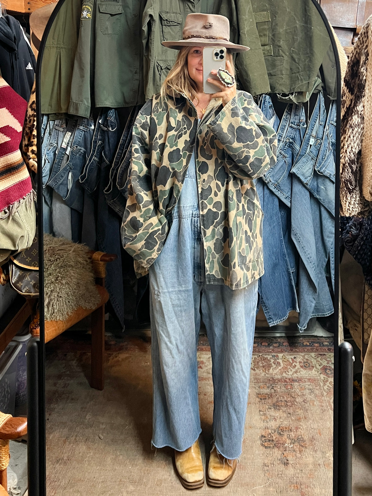 Vintage 1970’s Field N’ Forest Oversized Camo Jacket XXL