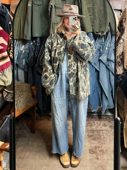 Vintage 1970’s Field N’ Forest Oversized Camo Jacket XXL