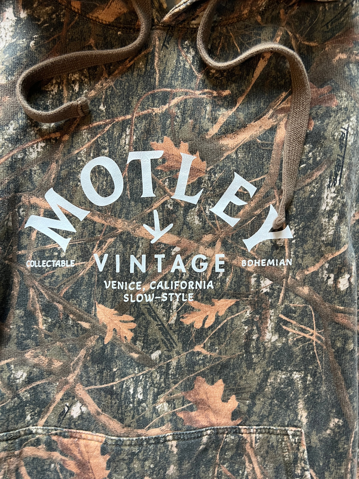 Vintage Oversized Distressed Camo Hoodie w/ MV Logo XXXL #3
