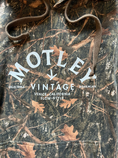 Vintage Oversized Distressed Camo Hoodie w/ MV Logo XXXL #3