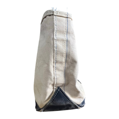 Rare Vintage 70’s/80’s Sawtooth Label Heavily Distressed LL Bean Faded Navy Boat & Tote Bag
