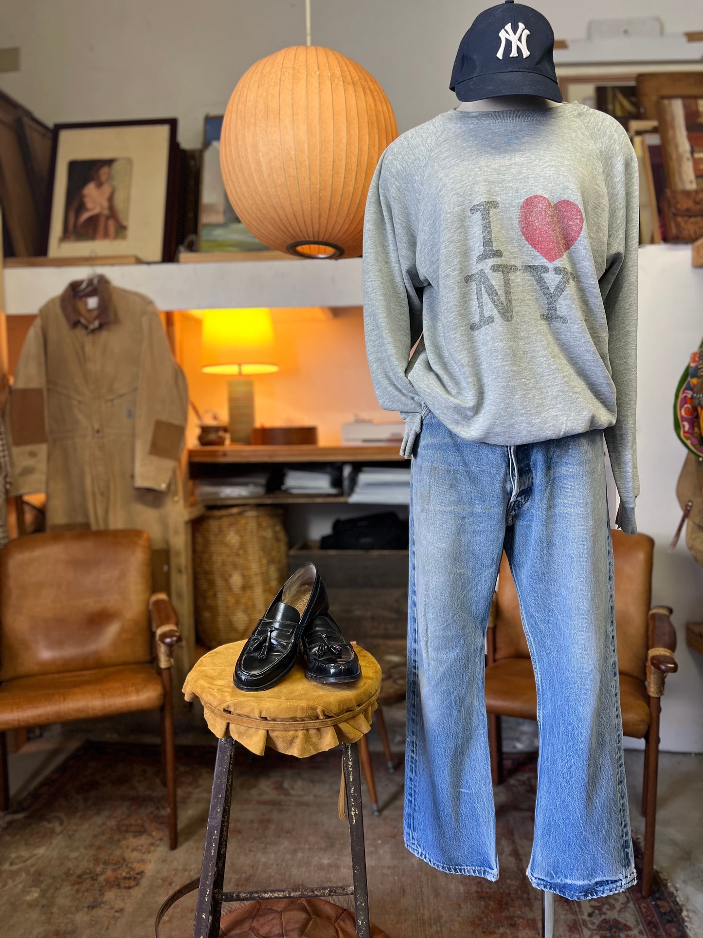 Vintage Levi’s 501 Distressed Well Worn & Faded Denim 501’s 35 x 26.5