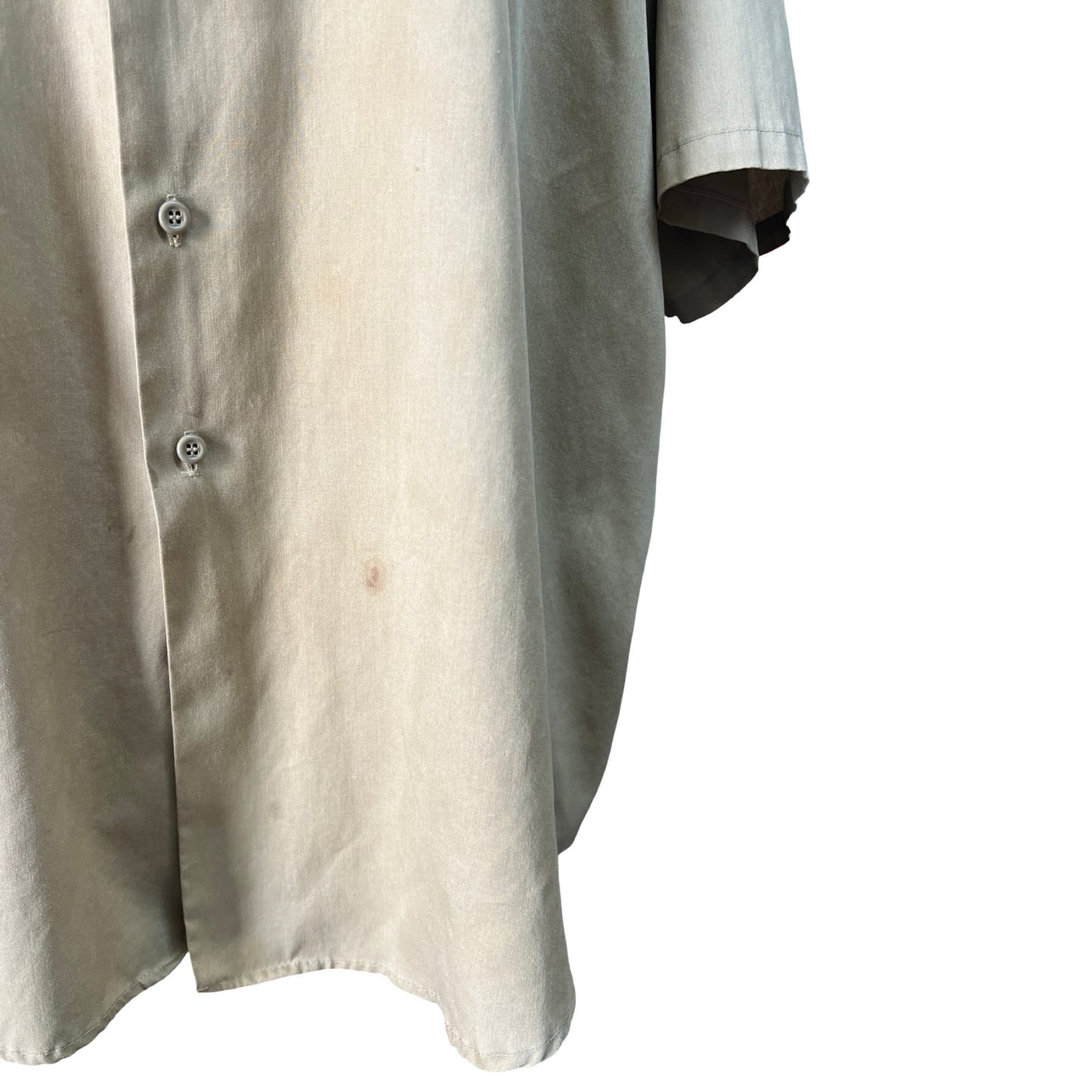 Vintage 1950’s Key Oversized Distressed Khaki Work Shirt 4XL