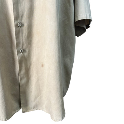 Vintage 1950’s Key Oversized Distressed Khaki Work Shirt 4XL