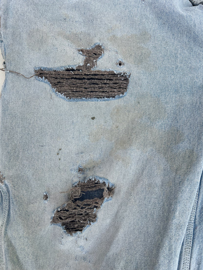 Vintage Heavily Distressed & Faded Big Smith Overalls XL