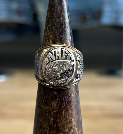Vintage NAFC Life Member Sterling Silver Ring Size 8.5