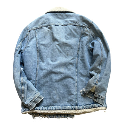 Vintage Worn To Perfection Levi’s Denim Sherpa Jacket 44 XL
