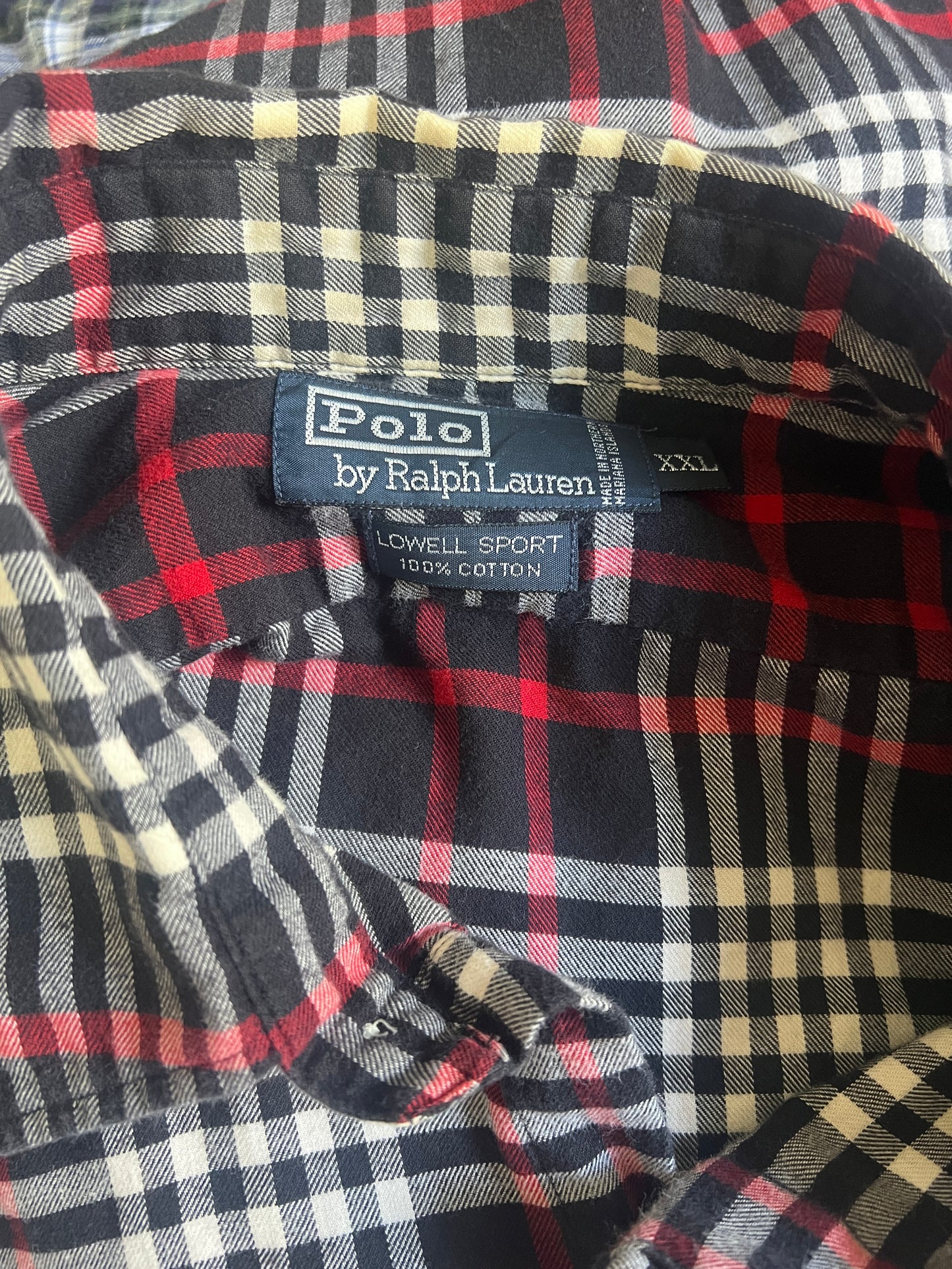 Vintage 90’s Polo Ralph Lauren Lowell Sport Oversized Flannel XXL