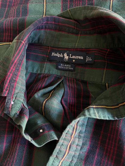 Vintage 90’s Polo Ralph Lauren Faded Flannel L