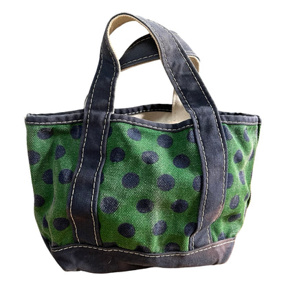 RARE Vintage 80’s LL Bean Polka Dot Mini Boat & Tote