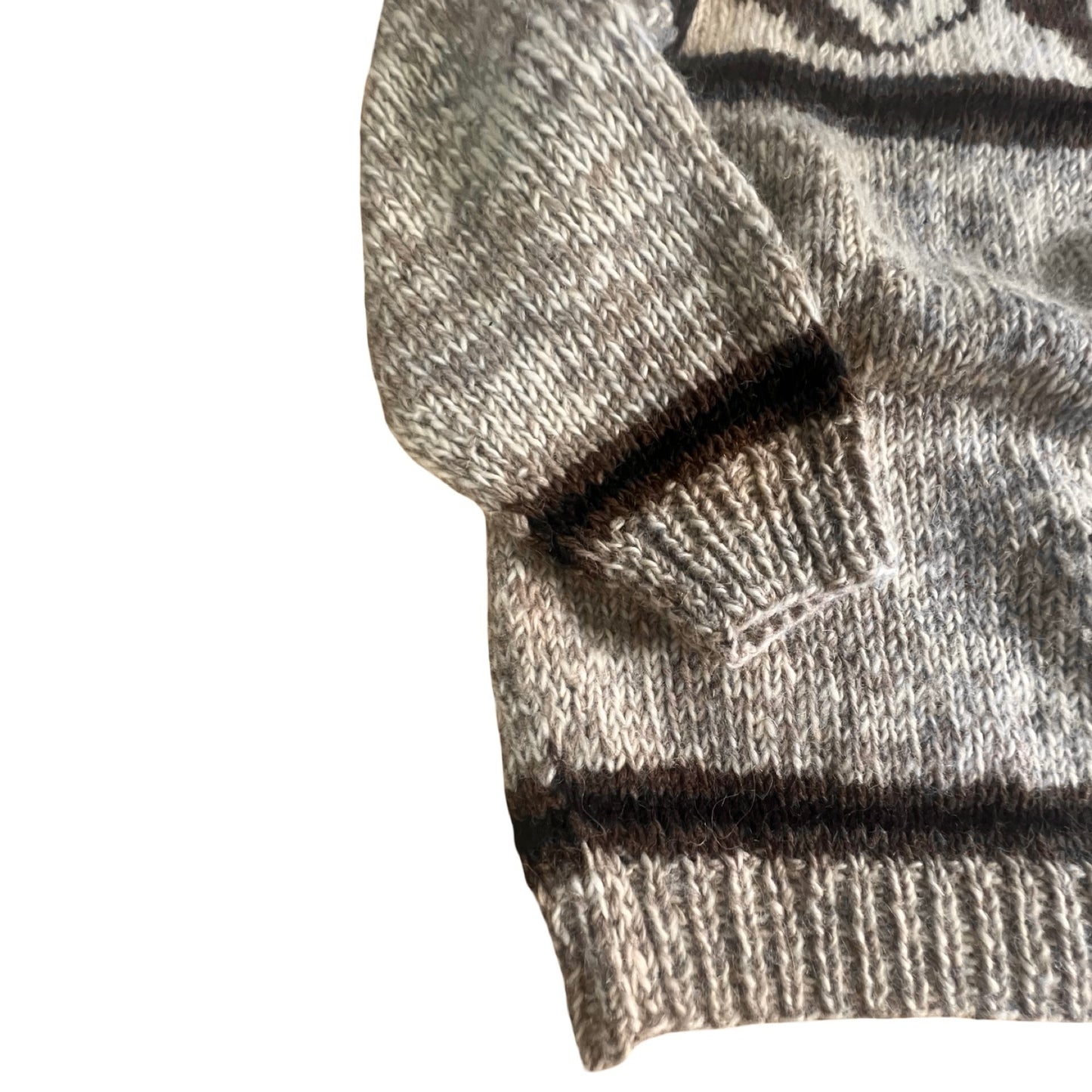 Rare Vintage 80’s Hand Knit Yin Yang Sweater Made In Nepal M