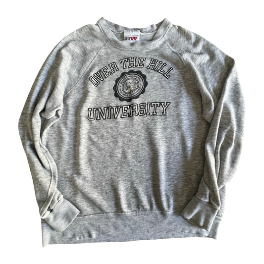 Vintage 1985 Over The Hill University Raglan Sweatshirt XL