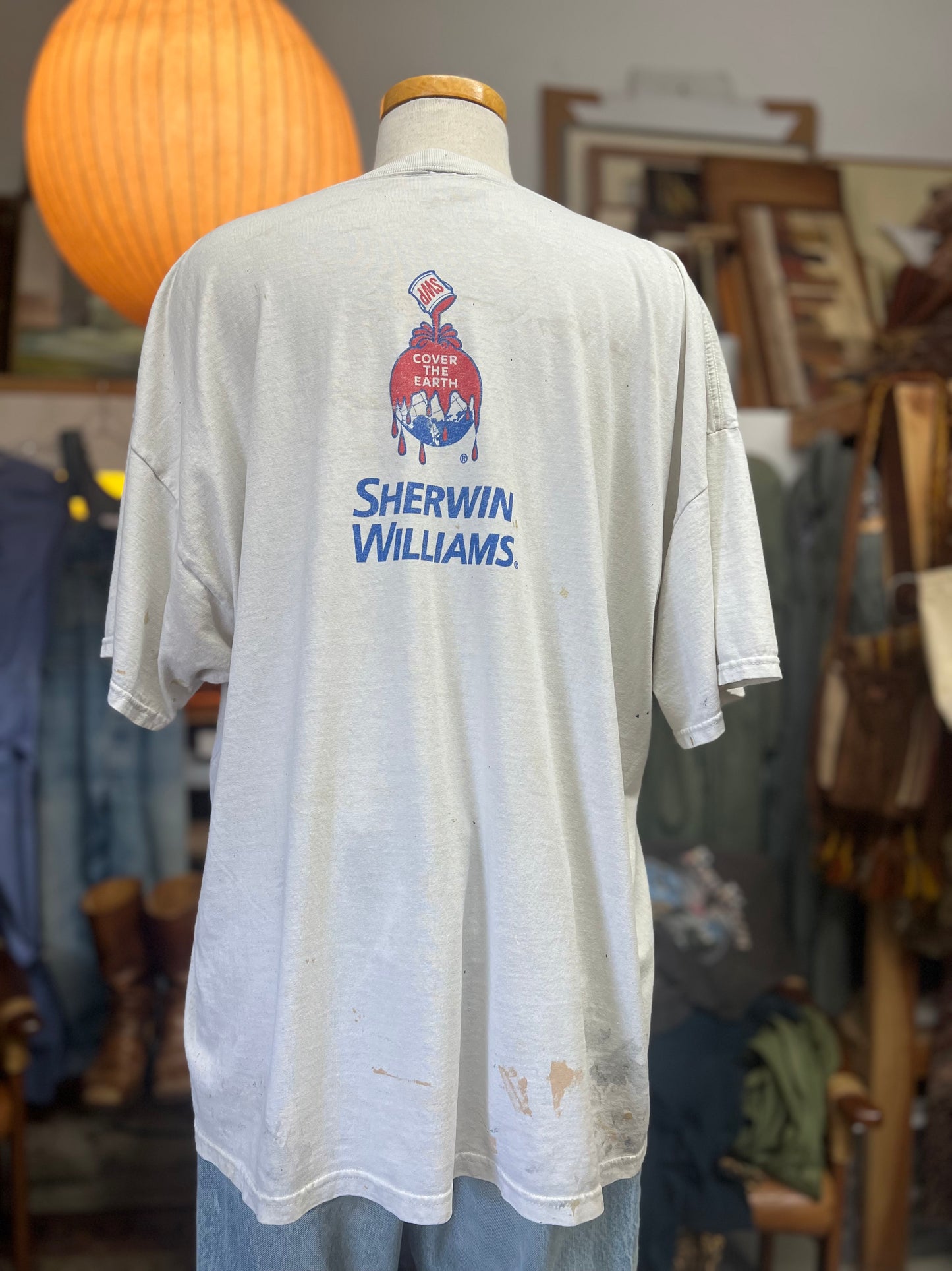 Vintage 80’s Sherwin Williams Cover The Earth Tee XXL