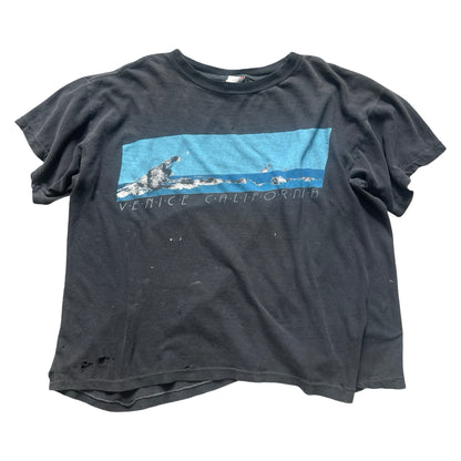 Extremely RARE Vintage 1980’s Worn to Perfection Thrashed Single Stitch Venice California Tee XL