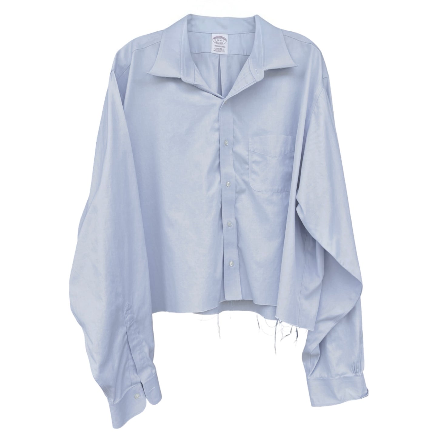 Brooks Brothers Traditional Fit French Blue Oversized Cropped Oxford XXL