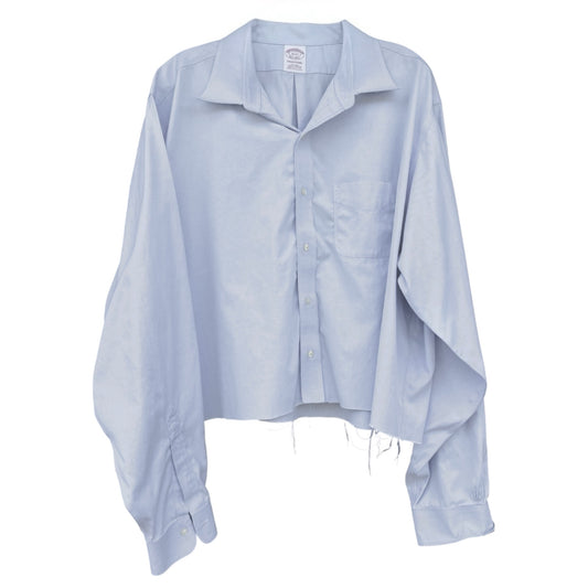 Brooks Brothers Traditional Fit French Blue Oversized Cropped Oxford XXL