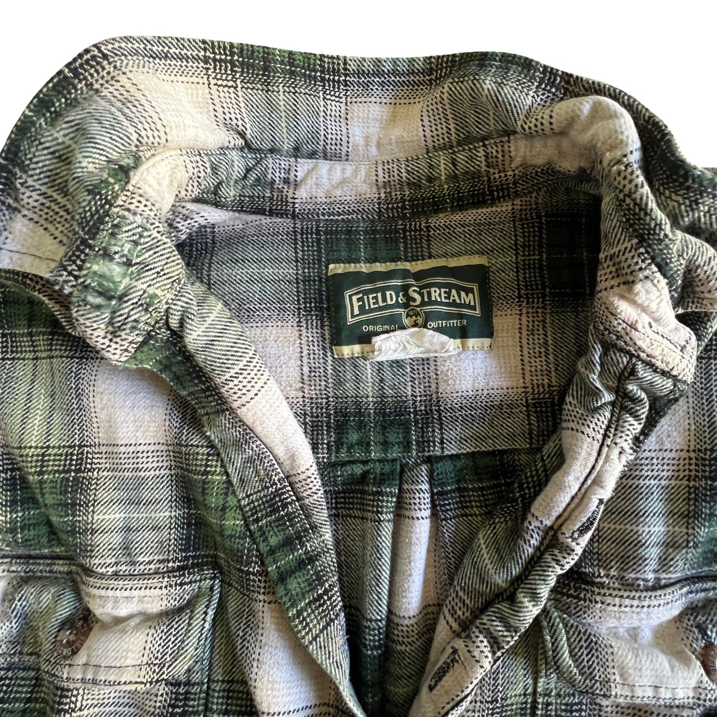 Vintage 80’s Field & Stream Distressed Flannel XL