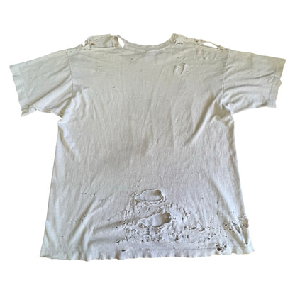 Vintage Original 1985 Black Flag Single Stitch Thrashed T-Shirt XL