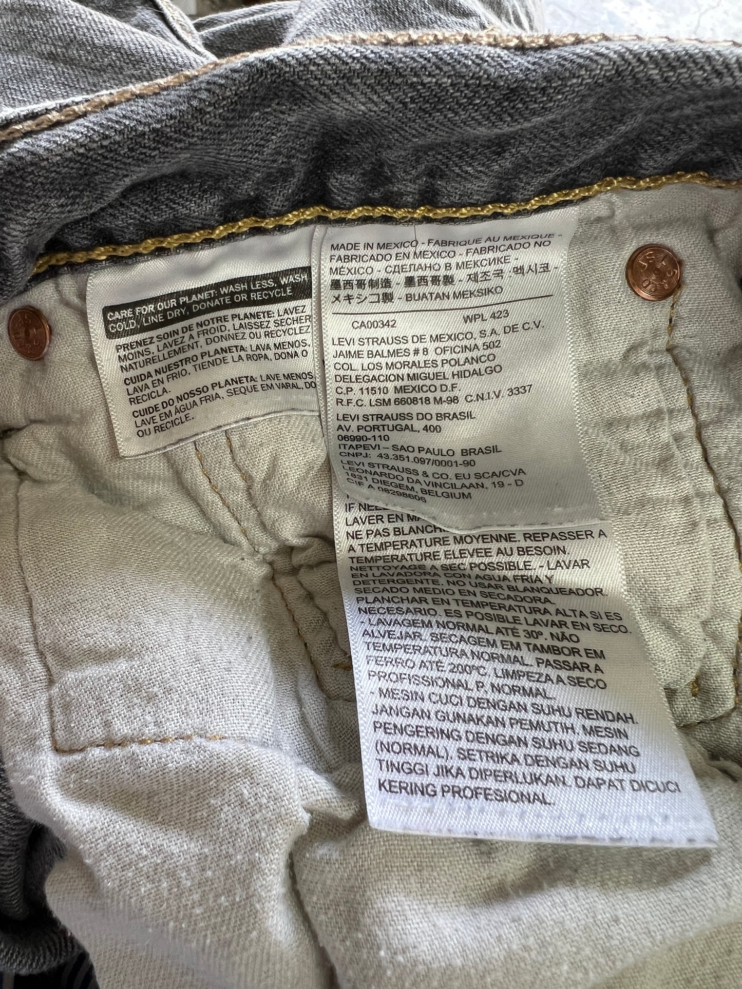 Vintage Y2K Levi’s 501 Distressed Faded Black Raw Cut Hem