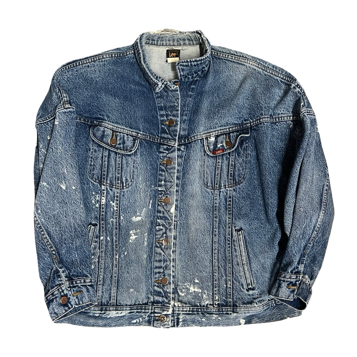 Vintage 1980’s Lee Distressed Denim Jacket L