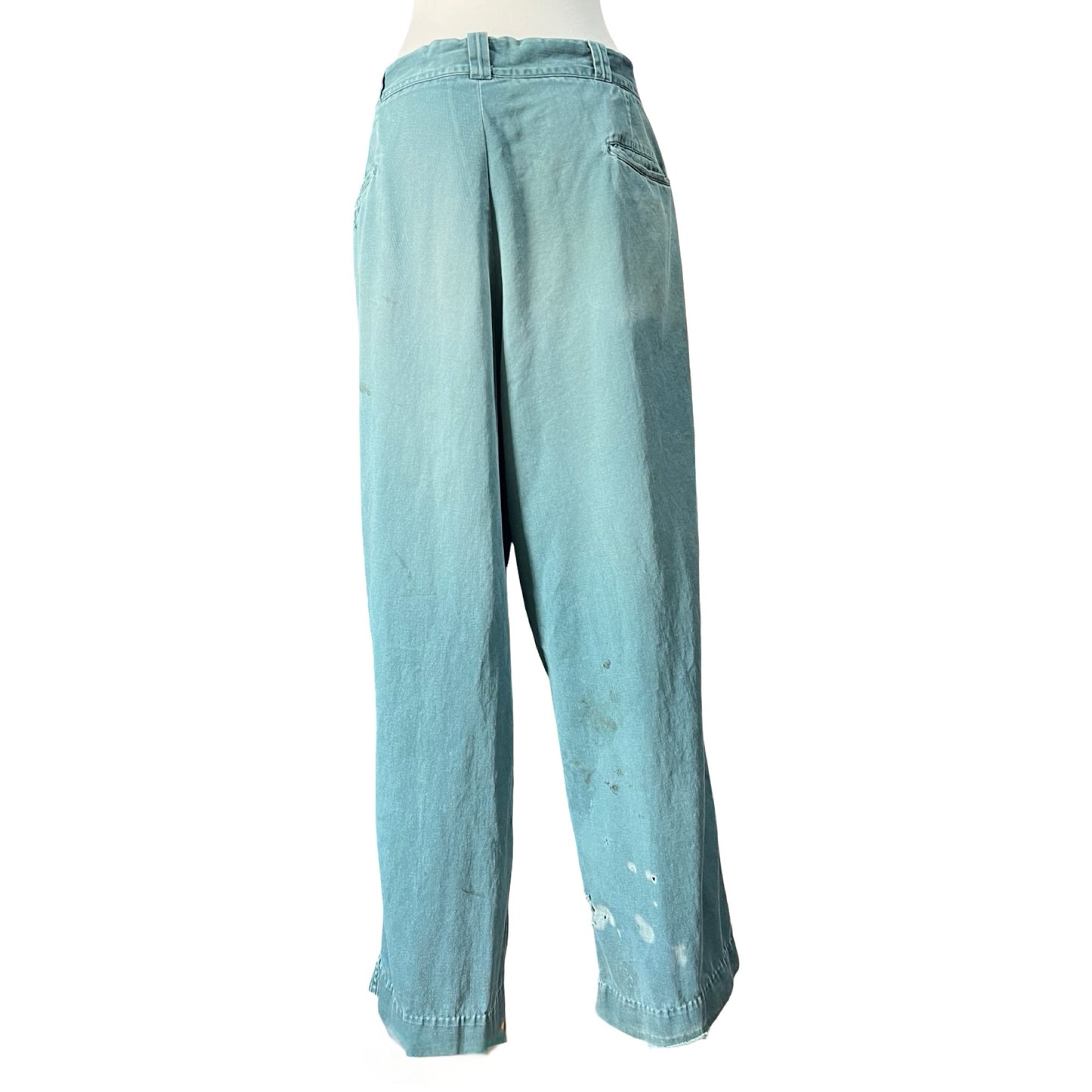 Vintage 1950’s Big Mac Sanforized Heavily Distressed w/ Original Repairs Work Pants