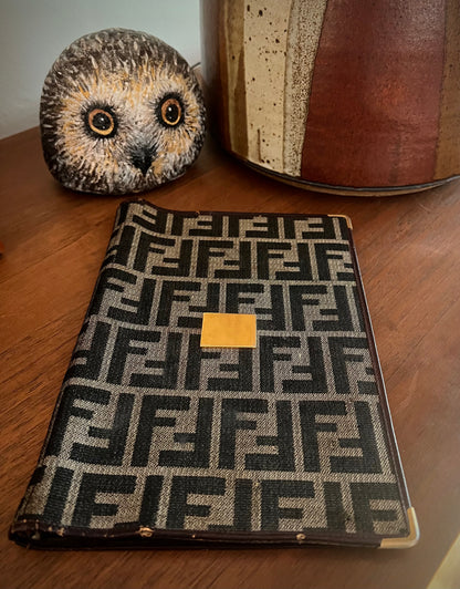 Rare Vintage 1970’s Fendi  Notebook Cover 6x9