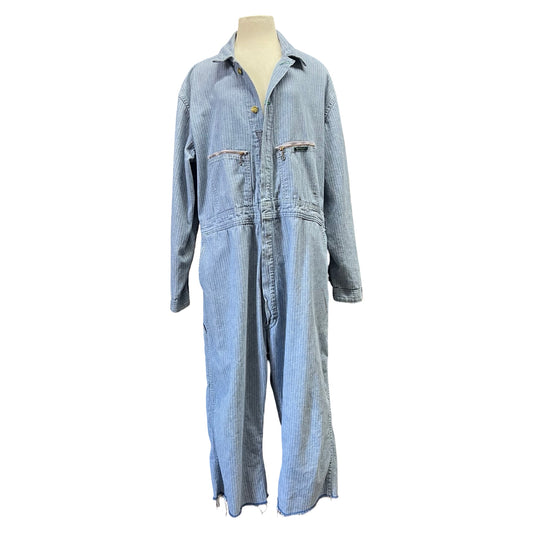 Vintage Key Imperial 1950’s Herringbone Twill Denim Jumpsuit 48R