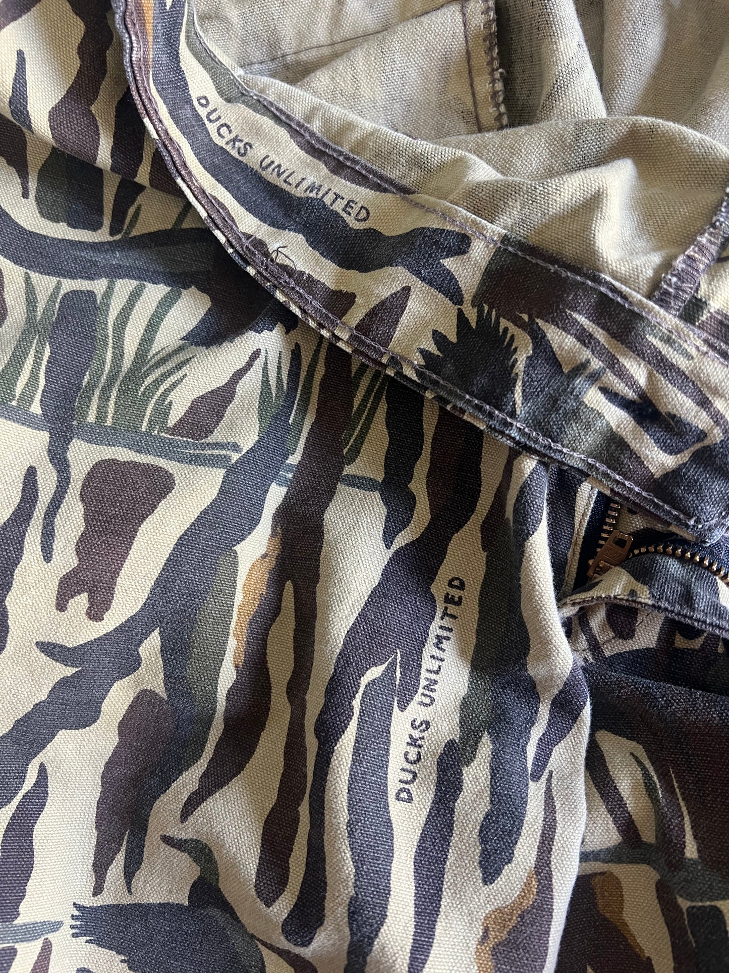 Vintage Rare 80’s Rattlers Brand Ducks Unlimited Distressed Cargo Pants XL