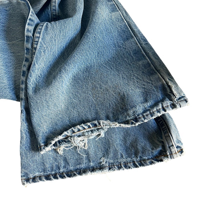 Vintage Distressed Levi’s Orange Tab 517 Flares Made in USA El Paso, TX 36 x 30