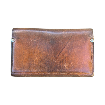Vintage 1970’s Butter Soft Hand Tooled & Painted Leather Wallet