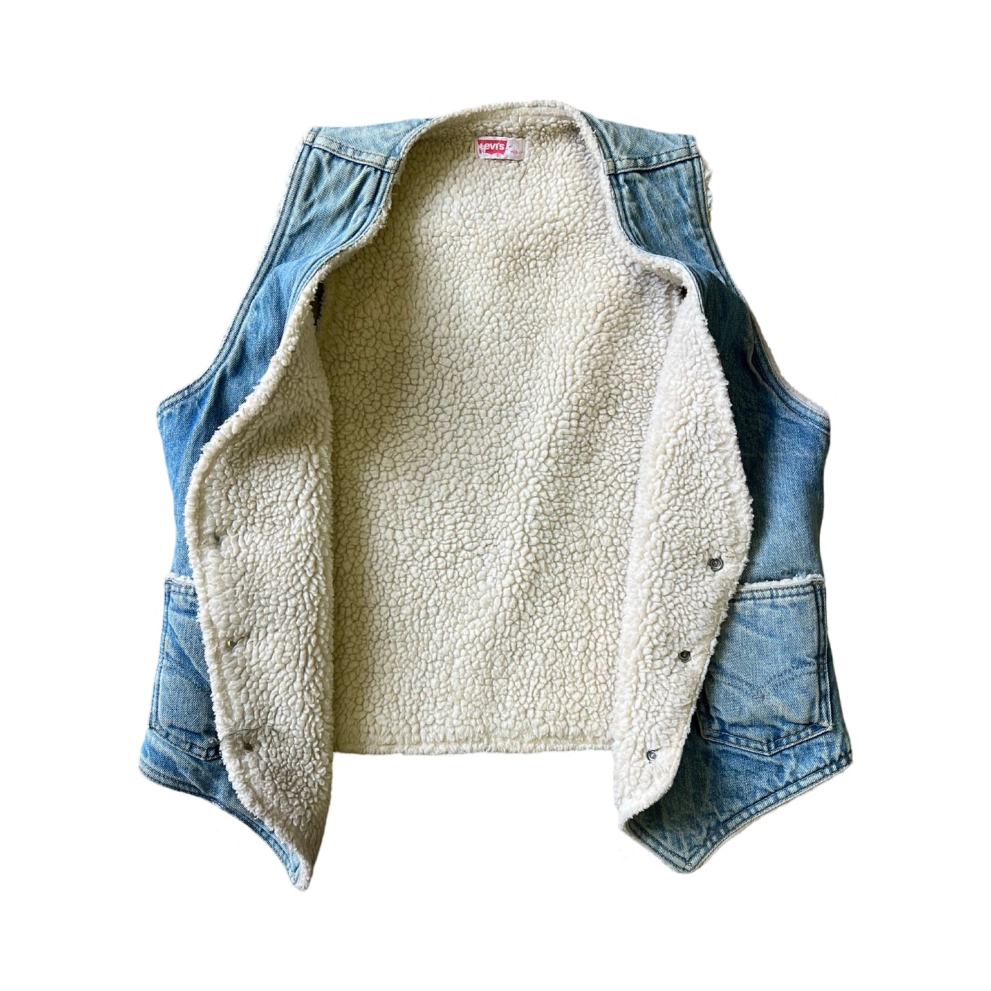 Vintage Levi’s Orange Tab Sherpa Lined Denim Vest