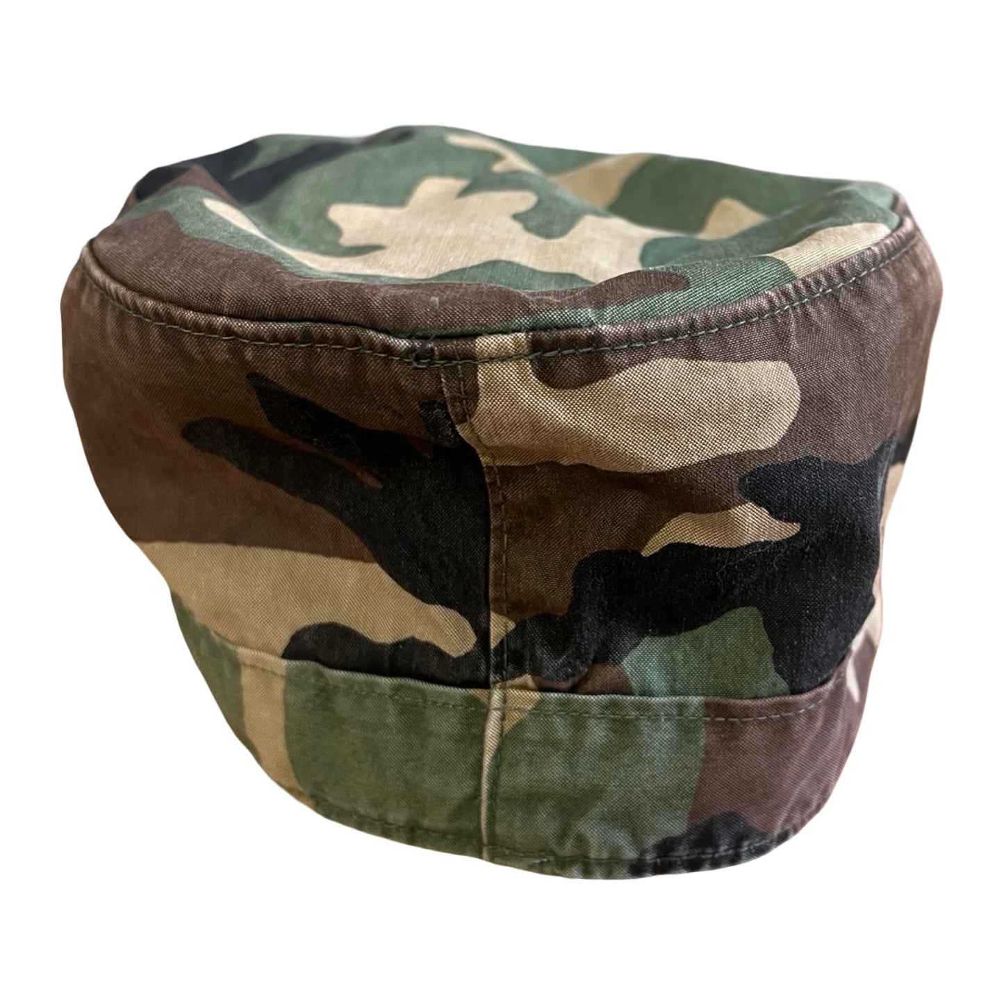 Vintage 1980’s Woodland Camouflage Military Hat Ear Flaps 7